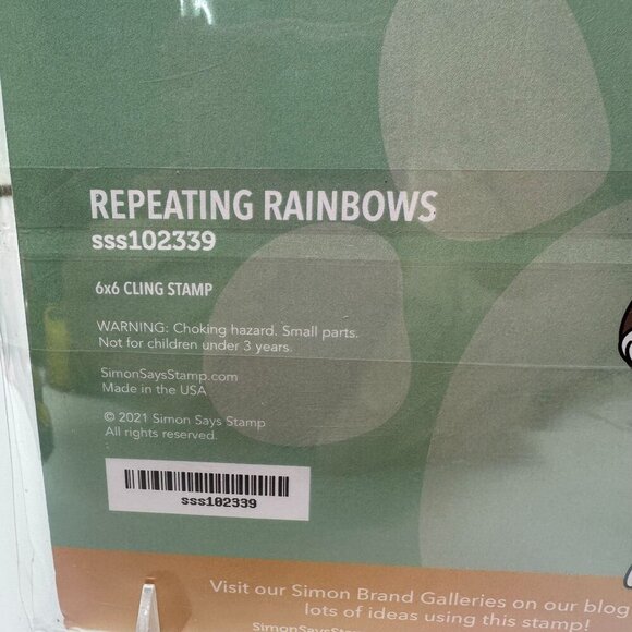 Simon Says Stamp Repeating Rainbows 6x6 Cling Stamp SSS102339 USA Retired - Picture 7 of 12